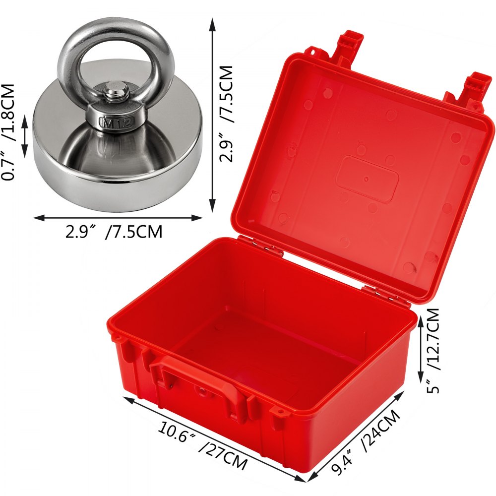 Magnet Fishing Kit With 350lbs Pull Force Neodymium Magnet