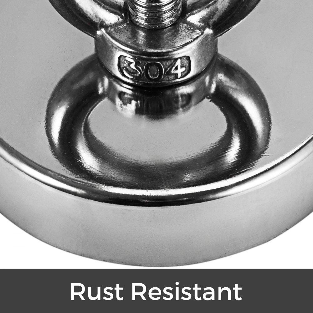 Fishing Magnet Neodymium Super Strong Retrieving Treasure Hunt 1300lbs Pull