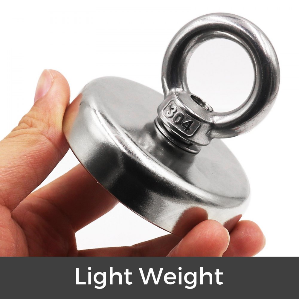 Fishing Magnet Neodymium Super Strong Retrieving Treasure Hunt 1300lbs Pull