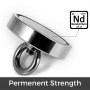 800kg Neodymium Powerful Fishing Salvage Magnet D136mm Detecting Recovery