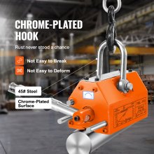 VEVOR Magnetic Lifter, 220 lbs/100 kg Pulling Capacity, 2.5 Safety Factor, Neodymium & Steel, Lifting Magnet with Release, Permanent Lift Magnets, Heavy Duty Magnet for Hoist, Shop Crane, Block, Board