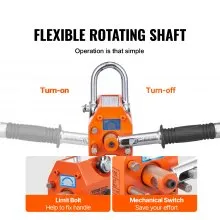 VEVOR Magnetic Lifter, 220 lbs/100 kg Pulling Capacity, 2.5 Safety Factor, Neodymium & Steel, Lifting Magnet with Release, Permanent Lift Magnets, Heavy Duty Magnet for Hoist, Shop Crane, Block, Board