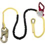 VEVOR Positioning Lanyard, 1/2 inch x 6 ft Positioning Rope, Polyester Arborist Lanyard for Tree Climber, Adjustable Work Position Lanyard for Fall protection with Rope Grab, Snap Hook, D-ring
