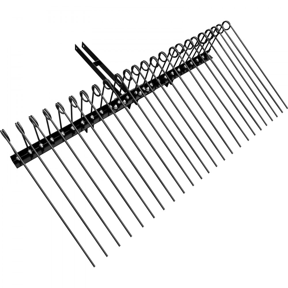 VEVOR Landscape Rake, 60 Inch Wide Tractor Rake, 3-Point Tow Behind Rake  with 25.6 Inch