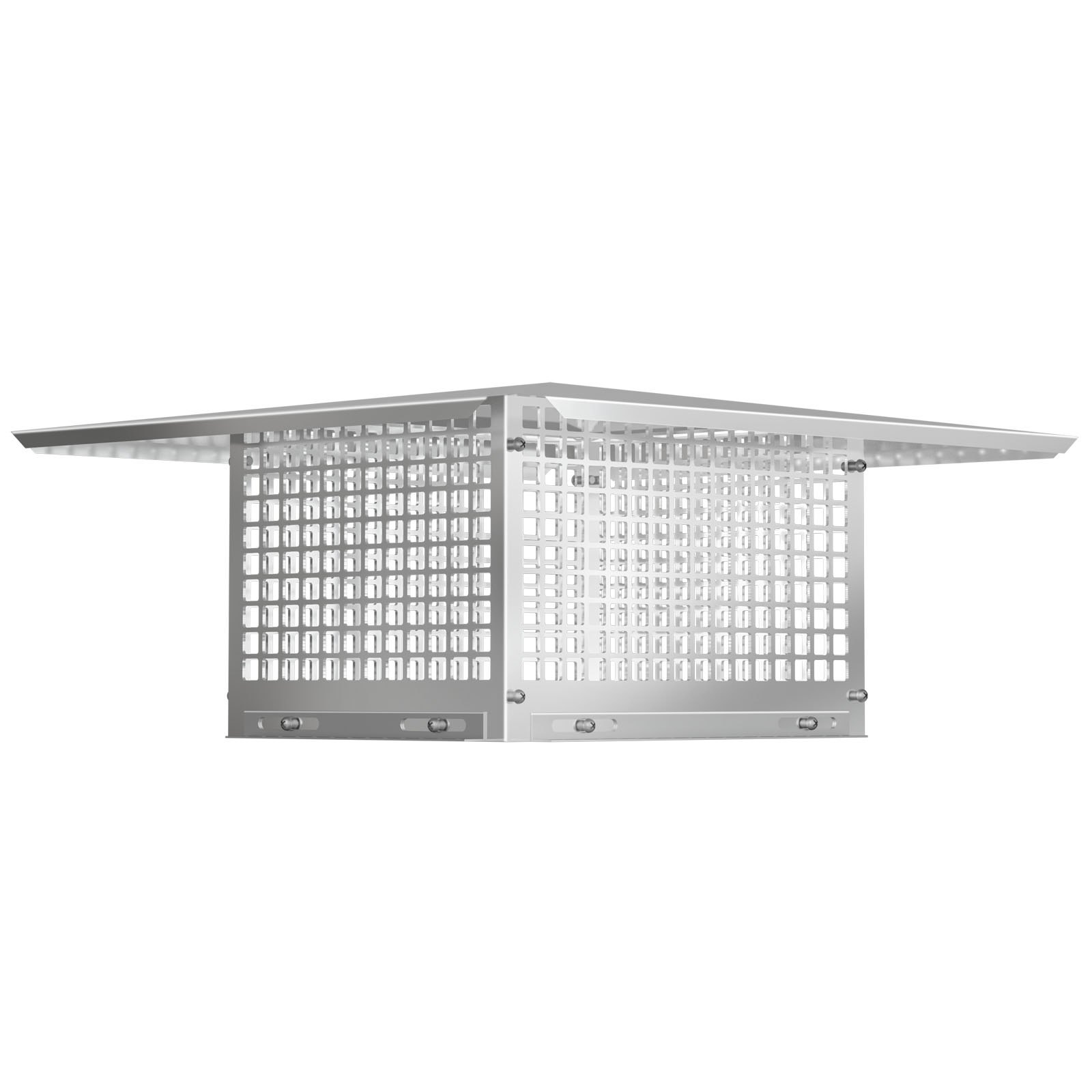 VEVOR Chimney Cap, 17\" x 21\" Flue Caps, 304 Stainless Steel Fireplace Chimney Cover, Adjustable Metal Spark Arrestor with Bolts Screws, Mesh Chimney Flue Cover for Outside Existing Clay Flue Tile