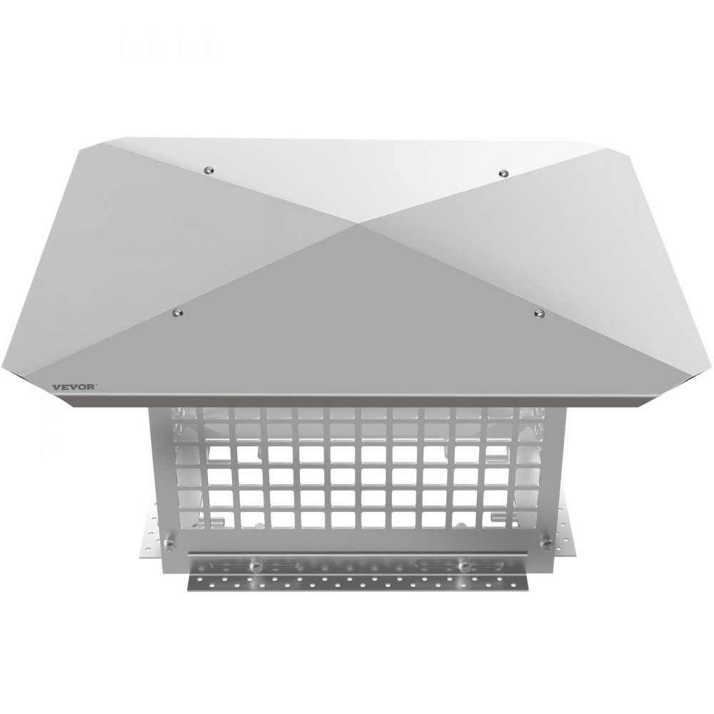 VEVOR Chimney Cap, 8\" x 13\" Flue Caps, 304 Stainless Steel Fireplace Chimney Cover, Adjustable Metal Spark Arrestor with Bolts Screws, Mesh Chimney Flue Cover for Outside Existing Clay Flue Tile