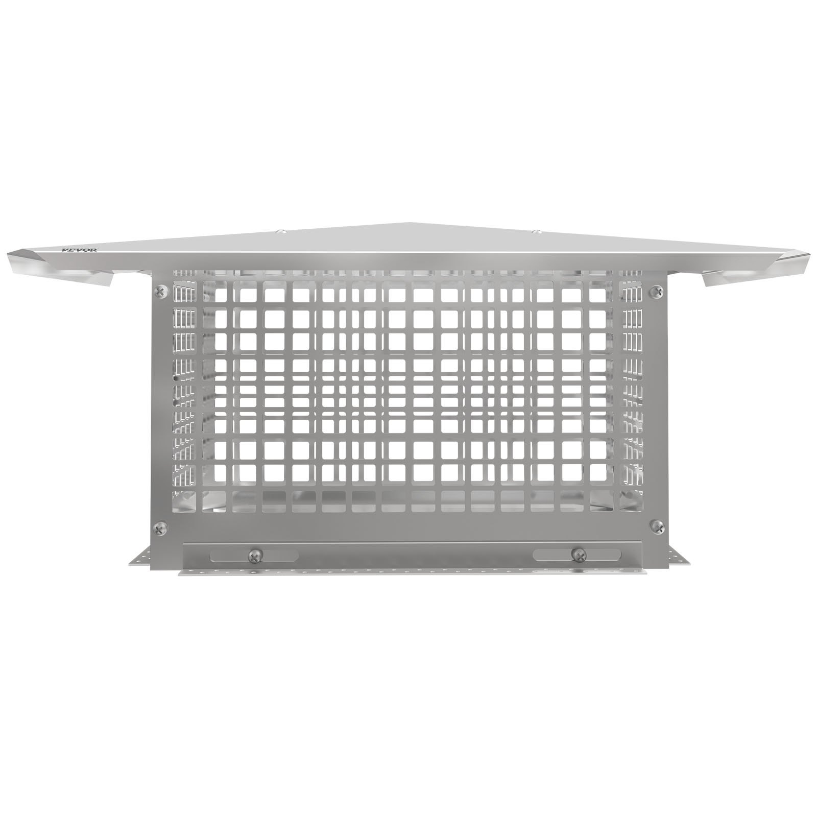 VEVOR Chimney Cap, 8\" x 17\" Flue Caps, 304 Stainless Steel Fireplace Chimney Cover, Adjustable Metal Spark Arrestor with Bolts Screws, Mesh Chimney Flue Cover for Outside Existing Clay Flue Tile