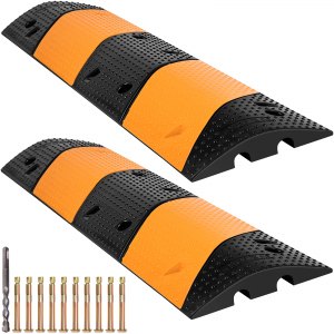 VEVOR Kábelhíd Áthajtós Rámpa 2 Csatornával 102x30x6cm, akár 9980kg-ig<br/>2 db-...