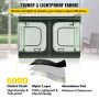 VEVOR Grow Tent, 120" x 120" x 80" Hydroponics Mylar Grow Room with Observation Windows and Removable Floor Tray, 100% Lightproof Grow Closet for Indoor Plants Growing - 10'x10' Reflective Plant Tent