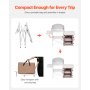 Camping Kitchen Table Picnic Cabinet Folding Cooking Storage Rack Portable Brown