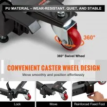 VEVOR Mobile Base, 1500 lbs Capacity, Adjustable from 20.7" x 23.7" to 28" x 33.5", Heavy Duty Universal Mobile Base Stand with 4 Swivel Wheels, for Woodworking Equipment, Bandsaw, Power Tool, Machine