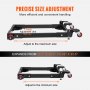 VEVOR mobile base with precise size adjustment, expands from 20.7&quot;x 23.7&quot; to 28&quot;x 33.5&quot; for efficient handling.
