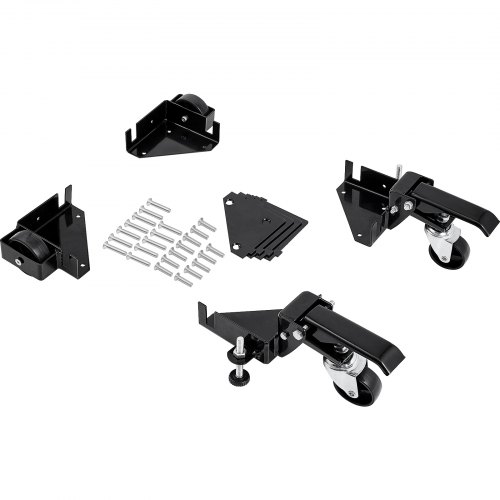 VEVOR Mobile Base, 181.4 kg Capacity, Adjustable from 304 x 304 mm to Infinity, Heavy Duty Universal Mobile Base Stand with Swivel Wheels, for Woodworking Equipment, Bandsaw, Power Tools, Machines