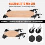 VEVOR Mobile Base, 400 lbs Weight Capacity, Adjustable from 12" x 12" to Infinity, Heavy Duty Universal Mobile Base Stand with Swivel Wheels, for Woodworking Equipment, Bandsaw, Power Tools, Machines