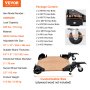 Bază mobilă VEVOR, capacitate de greutate de 400 lbs, reglabilă de la 12" x 12" la infinit, suport universal de bază mobil rezistent cu roți pivotante, pentru echipamente de prelucrare a lemnului, ferăstrău cu bandă, scule electrice, mașini