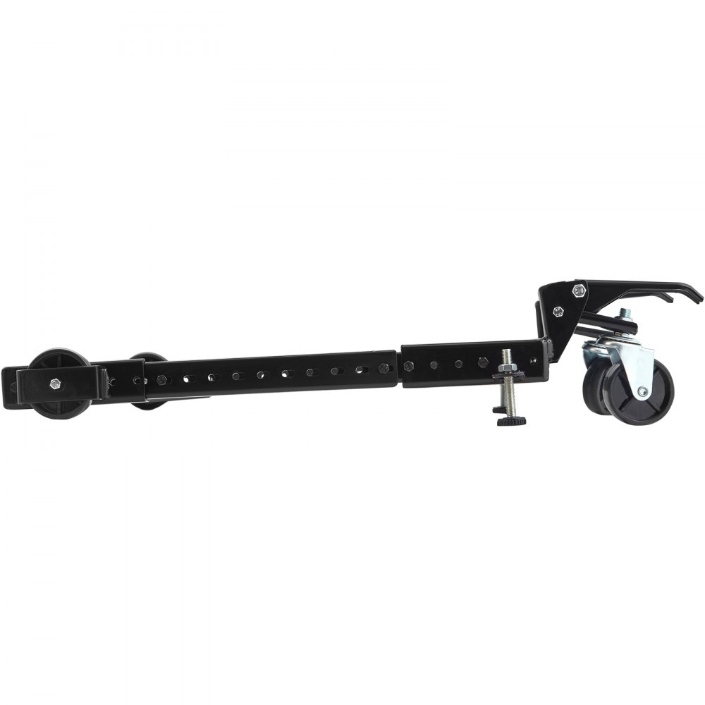 VEVOR mobile base with adjustable black metal frame and caster wheels, designed for heavy-duty equipment support.