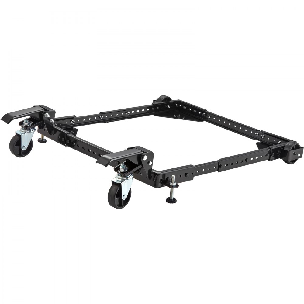 VEVOR mobile base with adjustable metal frame and swivel casters for heavy-duty equipment.