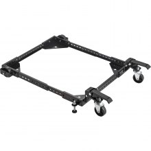 VEVOR Mobile Base, 500 lbs Weight Capacity, Adjustable from 12" x 12" to 36" x 36", Heavy Duty Universal Mobile Base Stand with Swivel Wheels, for Woodworking Equipment, Bandsaw, Power Tools, Machines