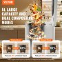 Composteur de cuisine électrique VEVOR 5 L Composteur de comptoir intelligent Recycleur d'aliments