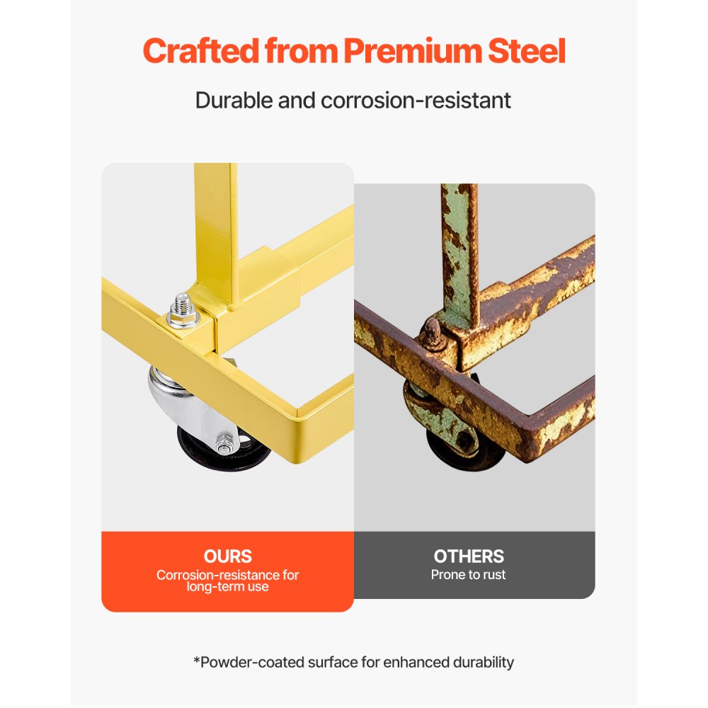 VEVOR Engine Stand, 750 LBS (340KG) Load Capacity Engine Motor Stand with Adjustable Width & Length, Heavy-Duty Steel Motor Holder with 4 Swivel Casters and 2 Ratchet Straps, Suitable for Most Engines