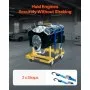 VEVOR Engine Stand, 750 LBS (340KG) Load Capacity Engine Motor Stand with Adjustable Width & Length, Heavy-Duty Steel Motor Holder with 4 Swivel Casters and 2 Ratchet Straps, Suitable for Most Engines