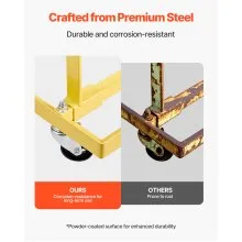 VEVOR Engine Stand 750LBS/340KG Adjustable Motor Hoist Dolly Steel with 4-Caster