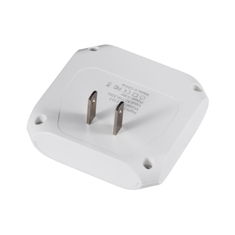 VEVOR LED Night Light, 2 Pack Plug in LED Night Light, 0.6 W 3000k Soft White Light, with Dusk-to-Dawn Light Sensor, for Bedroom, Bathroom, Hallway