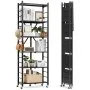 VEVOR 6-Tier Foldable Storage Shelf with Wheels 24 x 12 x 72-inch Metal Shelving