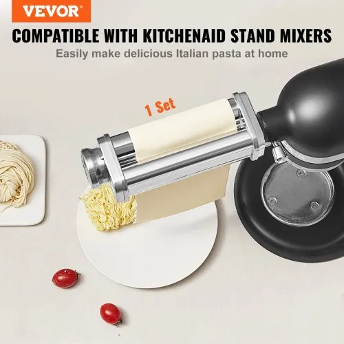 VEVOR Pasta Attachment for KitchenAid Stand Mixer, Stainless Steel