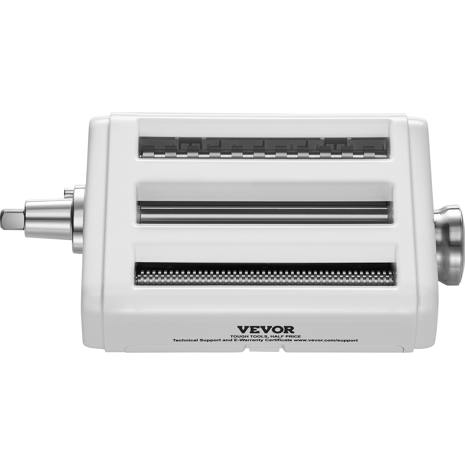 VEVOR Pasta Attachment for KitchenAid Stand Mixer, 3-IN-1 Stainless Steel Pasta Roller Cutter Set Including Pasta Sheet Roller, Spaghetti and Fettuccine Cutter, 8 Adjustable Thickness Knob Pasta Maker