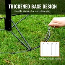 VEVOR Disc Golf Basket, 24-Chains Portable Disc Golf Target Hole, Heavy Duty Steel Practice Disc Golf Target, Indoor & Outdoor Disc Golf Course Basket, Disc Golf Basket Stand Equipment, Black