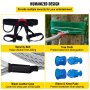 VEVOR Zip line Kits for Backyard 100FT, Zip Lines for Kid and Adult, Included Swing Seat, Zip Lines Brake, and Steel Trolley, Outdoor Playground Equipment