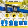 VEVOR Warrior Course, 40ft Slackline Obstacle Course, obstacle course for kids w/ 250lb Max Capacity, Slackline Training Line w/ Hanging Activities Accessories, Obstacle Course Equipment for Backyard