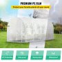 VEVOR tunnel greenhouse with pe film, offering uv protection, bite-proof, snow-proof, and waterproof features.