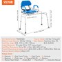 VEVOR Silla de ducha con banco de transferencia de bañera deslizante con asiento giratorio de 360 ​​grados, 330 libras