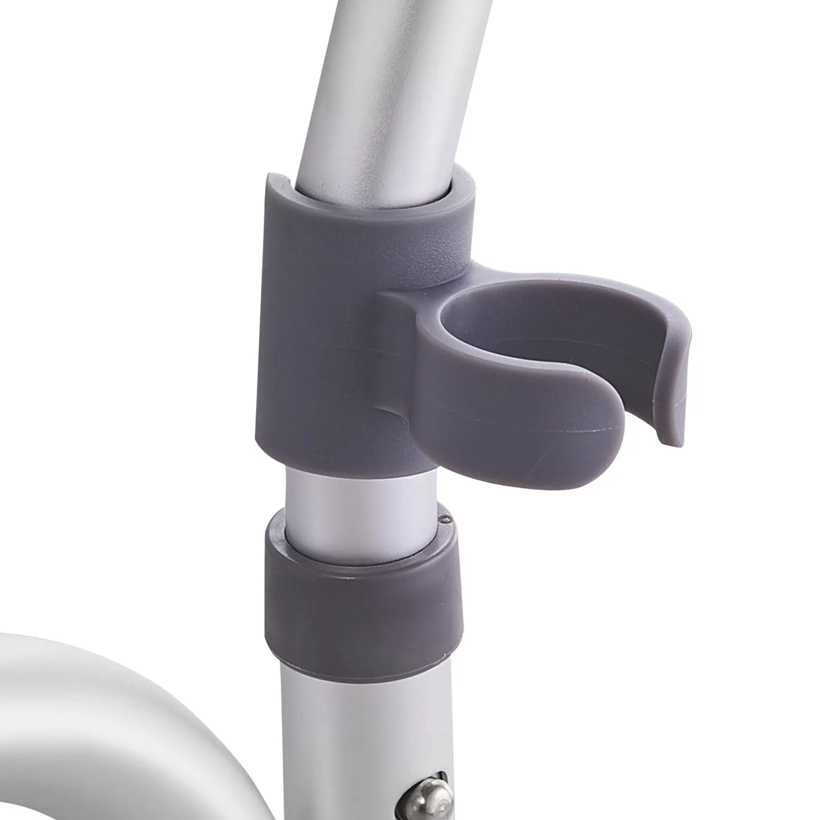 bracket and adjustable knob detail on the VEVOR sliding tub transfer bench.