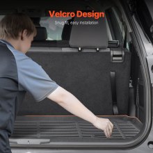 VEVOR Cargo Mat & Backrest Mat TPE Custom Fit for Kluger & Highlander 2020-2024