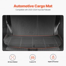 Truck Cargo Mat & Backrest Mat TPE Custom Fit for Hyundai Palisade 2020-2024