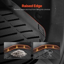 Truck Cargo Mat & Backrest Mat TPE Custom Fit for Hyundai Palisade 2020-2024