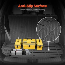 Truck Cargo Mat & Backrest Mat TPE Custom Fit for Hyundai Palisade 2020-2024