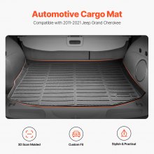 Cargo Mat All Weather TPE Custom Fit for Jeep Grand Cherokee 2011-2021