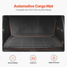 Truck Cargo Mat and Backrest Mat TPE Custom Fit for Tahoe and Yukon 2021-2024