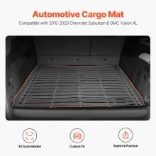 Cargo Mat All Weather TPE Custom Fit for Suburban/Yukon XL 2015-2020