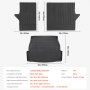 VEVOR Cargo Mat & Backrest Mat All Weather Custom Fit for Toyota RAV4 2019-2024