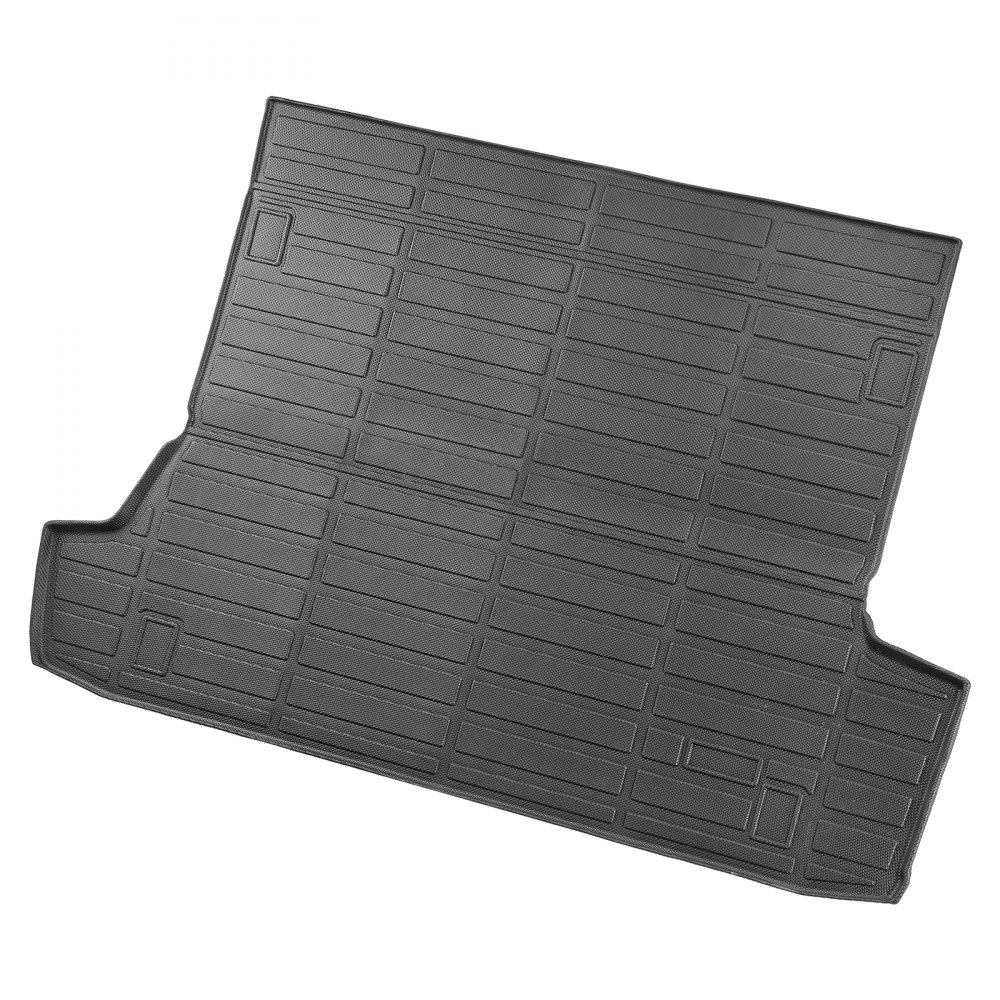 VEVOR Cargo Mat Compatible with Toyota 4Runner 7 Seater 2010-2024 without Sliding Tray, Precise Fit Trunk Mat for SUVs, TPE Trunk Protector Replacement, Black (1PCS)