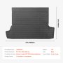VEVOR Cargo Mat Compatible with Toyota 4Runner 7 Seater 2010-2024 without Sliding Tray, Precise Fit Trunk Mat for SUVs, TPE Trunk Protector Replacement, Black (1PCS)