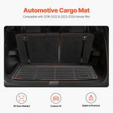 Truck Cargo Mat & Backrest Mat Custom Fit for Honda Pilot 2016-2022 & 2023-2024