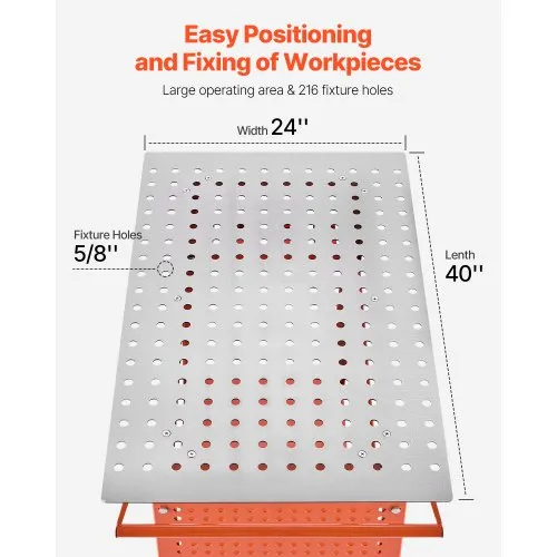 Mobiilne keevituslaud 1016 x 610 mm, 363 kg — pilt 6