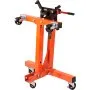 Suporte de motor VEVOR, suporte de motor giratório de 1500 lbs (3/4 toneladas) com cabeça ajustável em 360 graus, carrinho de elevação de motor dobrável em ferro fundido, 5 rodízios, 4 braços ajustáveis, para manutenção de veículos