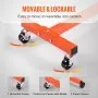 VEVOR Engine Stand, 340 kg Rotating Engine Motor Stand with 360 Degree Adjustable Head, Cast Iron Motor Hoist Dolly, 4-Caster, 4 Adjustable Arms, for Vehicle Maintenance, Auto Repair